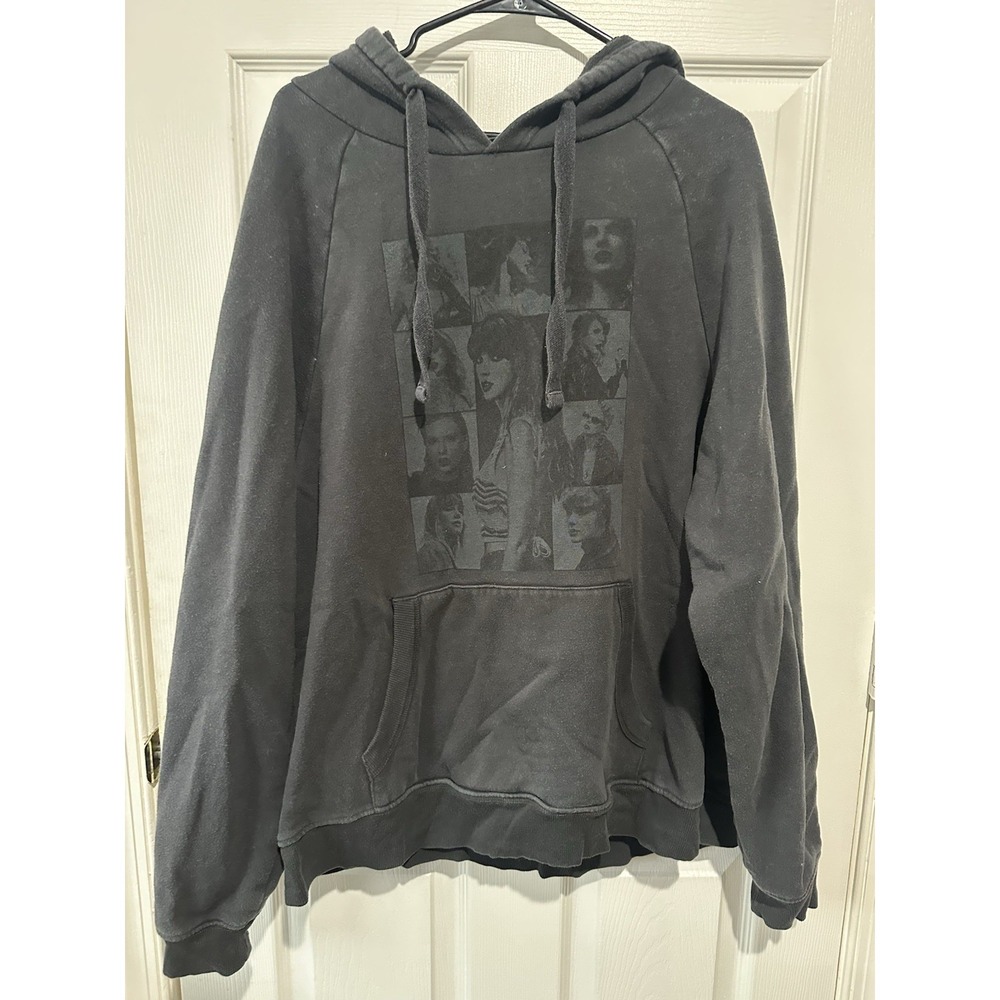 Taylor Swift The Eras Tour Concert Merch Hoodie Gray‎ Sweatshirt Women's XL